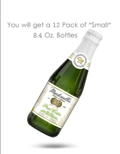 Vista 4 de Martinellis Gold Medal Jugo de sidra de pera espumosa 84 onzas líquidas paquete de 12 botellas bebida sin alcohol