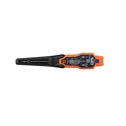 Klein Tools ET10 - Termómetro digital magnético de bolsillo, termómetro de lectura instantánea HVAC con pantalla retroiluminada, amplio rango de