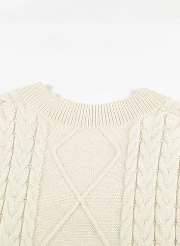 Vista 9 de EVALESS - Chaleco de gran tamaño para mujer, cuello en V, sin mangas, color sólido, suéter suelto