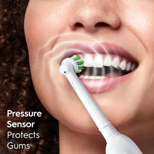 Vista 5 de Oral-B Pro 1000 CrossAction Cepillo de dientes eléctrico, blanco y negro, 2