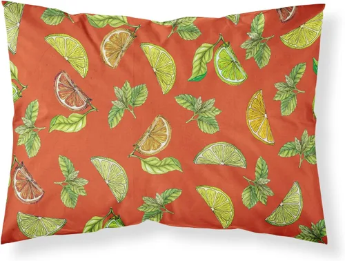 Vista 14 de Caroline's Treasures BB5207PILLOWCASE - Funda de almohada de tela de limones, limas y naranjas, ligera, súper suave, fácil de cuidar, decorativa