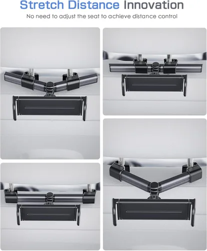 Vista 4 de Soporte Pro para Tablet iPad para Asiento Trasero del Automóvil Soporte para Tablet Soporte de Montaje para Teléfono para iPad, Tabletas, Nintendo