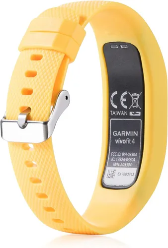 Vista 2 de Compatible con Garmin Vivofit 4 Band, correa de repuesto de silicona para Garmin Vivofit 4 (sin rastreador (3 unidades, 004, pequeña)