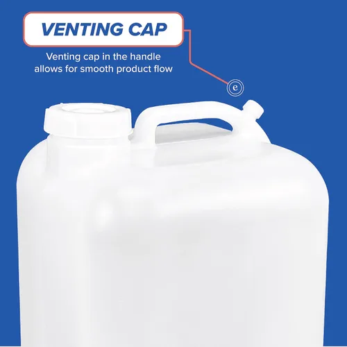 Vista 6 de ePackage Supply Premium Hedpak de 5 galones: HDPE duradero, plástico sin BPA, solución de almacenamiento de líquidos reutilizable para agua y más