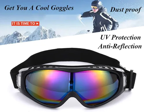 Vista 4 de Gafas de seguridad para motocicleta, gafas de motocross clásicas retro KG13 Nuevo negro-transparente