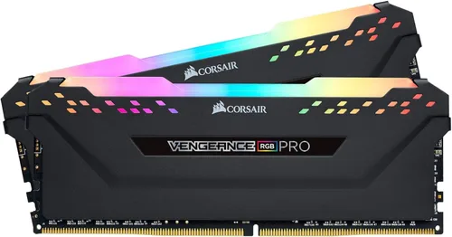 CORSAIR VENGEANCE RGB PRO DDR4 RAM 16GB (2x8GB) 3200MHz CL16-18-18-36 1.35V Memoria para computadora de escritorio Intel AMD - Negro