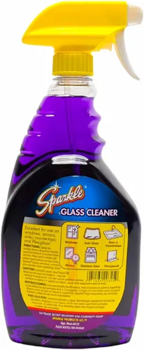 Vista 3 de Sparkle Limpiador de vidrio, sin amoníaco, 33.8 onzas líquidas (33.8 onzas líquidas, paquete de 6)